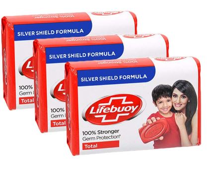 Lifebuoy Total10 Red Soap (125 gm) Pack of 3