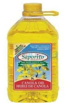 SAPORITO CANOLA OIL 3L