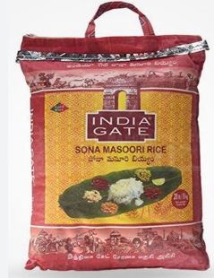 India Gate Sona Masoori Paraboiled Rice 20lb