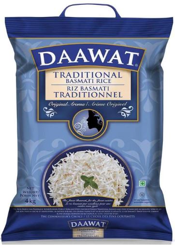 Daawat White Basmati Rice 4kg