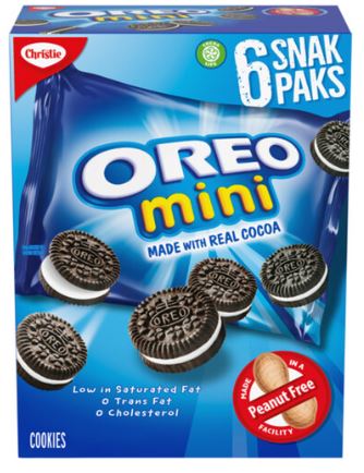 OREO MINICOCOA PEANUTFREE180G